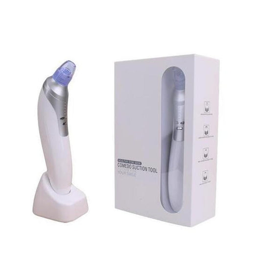 HKM-945875 Rechargeable Electronic Blackhead Remover with 4 Interchangeable Tips and LED Display