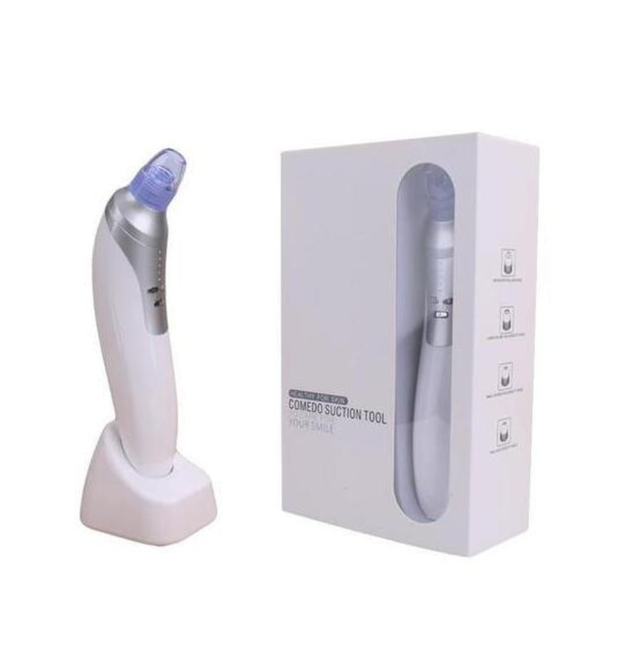 HKM-945875 Rechargeable Electronic Blackhead Remover with 4 Interchangeable Tips and LED Display