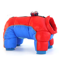 HKM-9459133 Waterproof Cotton Padded Camouflage Dog Jacket for Cold Weather - Four-Legged Design, Sizes 10 to 26