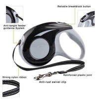 HKM-9459261 Automatic Telescopic Pet Traction Rope - 3m & 5m Options, Durable ABS Material