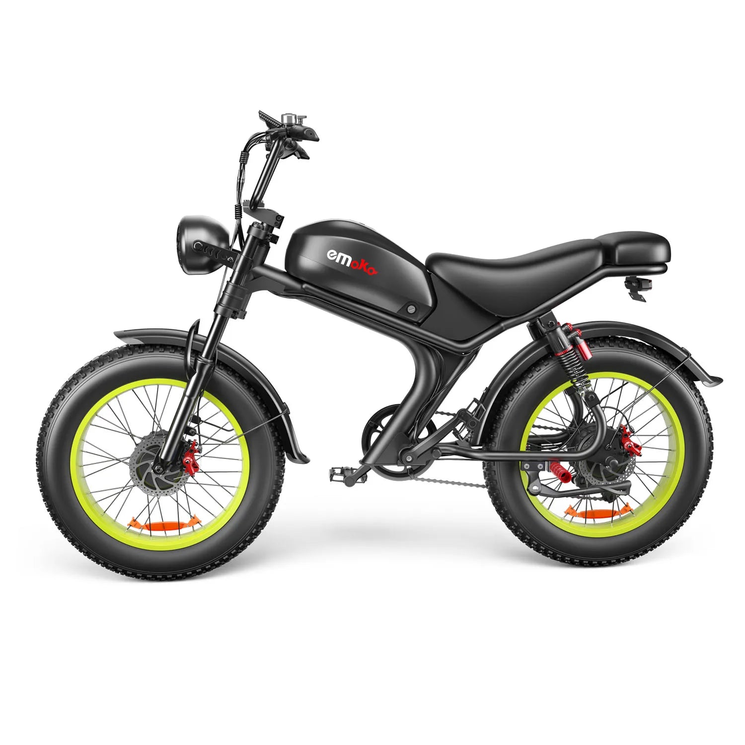 HKM-945939 20 Inch Dual Motor Electric Bike with Fat Tires, 7 Speed, Hydraulic Disc Brakes, All Terrain, 1000W Motor, Long Range