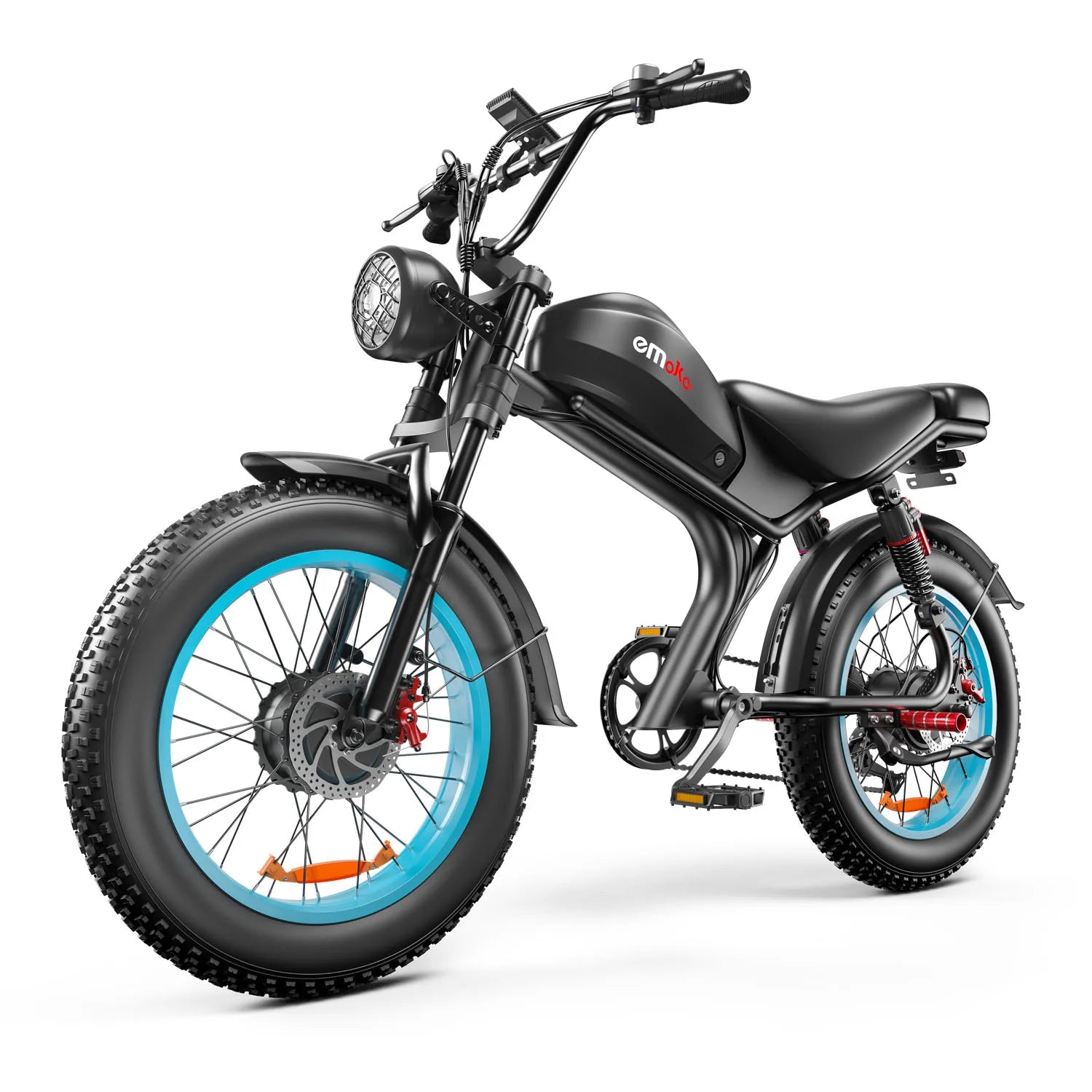HKM-945939 20 Inch Dual Motor Electric Bike with Fat Tires, 7 Speed, Hydraulic Disc Brakes, All Terrain, 1000W Motor, Long Range