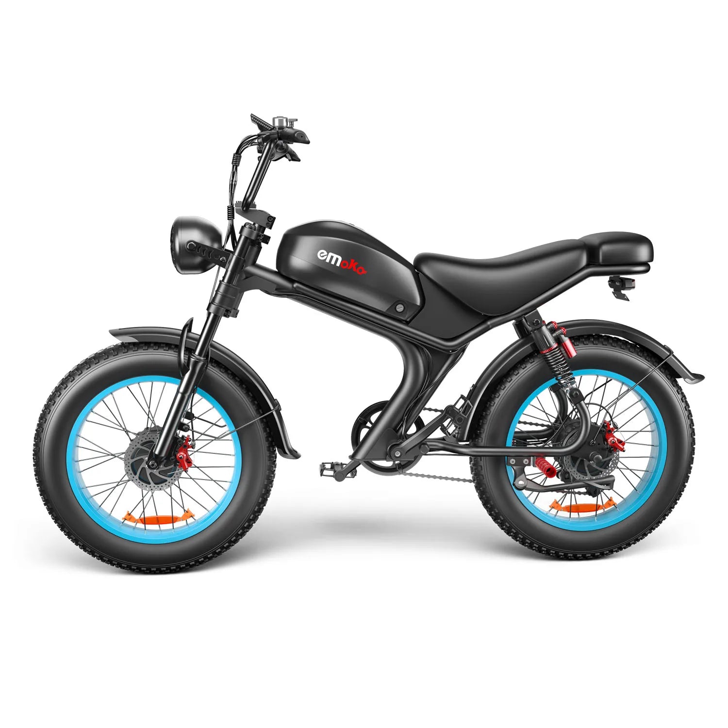 HKM-945939 20 Inch Dual Motor Electric Bike with Fat Tires, 7 Speed, Hydraulic Disc Brakes, All Terrain, 1000W Motor, Long Range