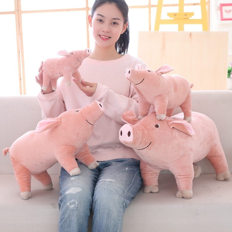 HKM-945939 Lifelike Plush Hugging Pig Toy for Kids - Soft and Cuddly Plush Doll in Multiple Sizes