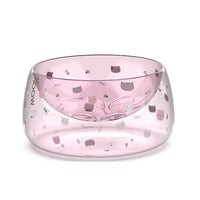 HKM-9459645 Medium Cat's Claw Glass Bowl with Optional Cushion - Stylish Pet Accessory