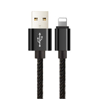 HKM-946003 Hemp Braided Fast Charging Cable for iPhone - 1m Length, Available in Multiple Colors