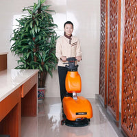 HKM-946195 A202 13-Inch Gray Commercial Vacuum Scrubber Dryer with Powerful Suction for Efficient Floor Cleaning