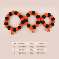 HKM-9462717 Naughty Pumpkin Cat Collar for Halloween – Fun & Spooky Pet Accessory