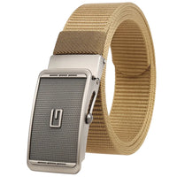 HKM-946323 Men's Nylon Braided Formal Belt - Durable and Stylish Accessory