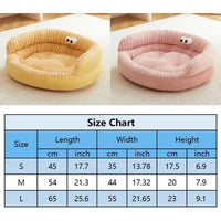 HKM-9463485 Cozy Plush Pet Bed for Cats and Dogs - Soft, Warm, Washable Winter Sleeping Pad