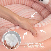 HKM-9463485 Cozy Plush Pet Bed for Cats and Dogs - Soft, Warm, Washable Winter Sleeping Pad