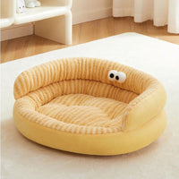 HKM-9463485 Cozy Plush Pet Bed for Cats and Dogs - Soft, Warm, Washable Winter Sleeping Pad
