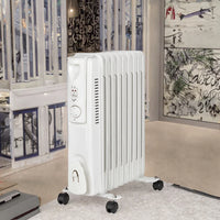 HKM-946387 Electric Oil Filled Radiator Heater with 9/11/13 Fins, 2000W Fast Heating and Adjustable Thermostat for Large Rooms