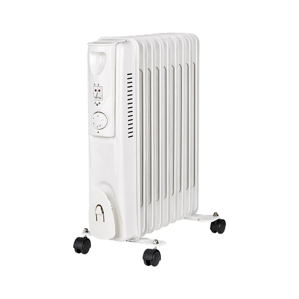 HKM-946387 Electric Oil Filled Radiator Heater with 9/11/13 Fins, 2000W Fast Heating and Adjustable Thermostat for Large Rooms