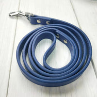 HKM-9465021 Leather Pet Leash and Collar Set - Small and Medium Sizes Available