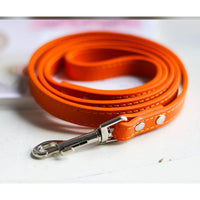 HKM-9465021 Leather Pet Leash and Collar Set - Small and Medium Sizes Available