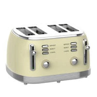 HKM-946515 2-Slice Toaster with Time Watch LED Display and Auto Power Cut Off, Removable Crumb Tray, Black