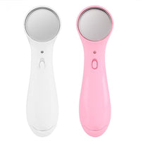 HKM-946515 Ultrasonic Facial Massager for Skin Tightening, Anti-Aging and Pore Cleansing, White/Pink