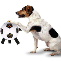 HKM-9466045 Multifunctional TPU Dog Training Ball with Rope – 17CM Outdoor Play Toy