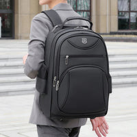 HKM-946835 High Capacity Casual Laptop Backpack with Pull Rod and Wheels for Outdoor Use