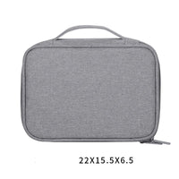 HKM-946835 Multifunctional Wireless Storage Bag for Game Accessories - Versatile Handle Bags in Gray and Black Options