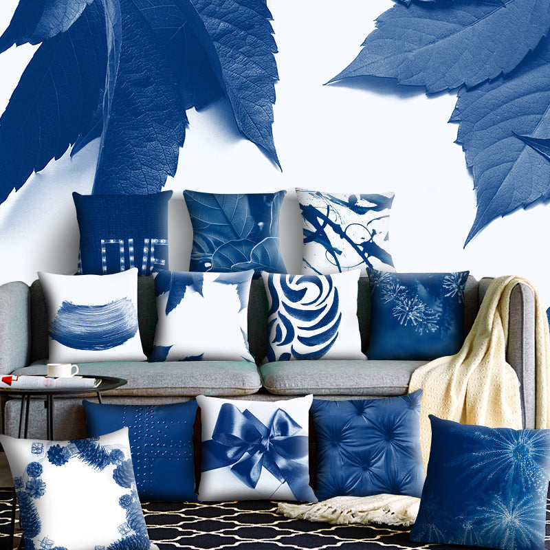 HKM-946835 Super Soft Printed Cushion Cover in Brushed Cloth and Imitation Linen, 45x45cm