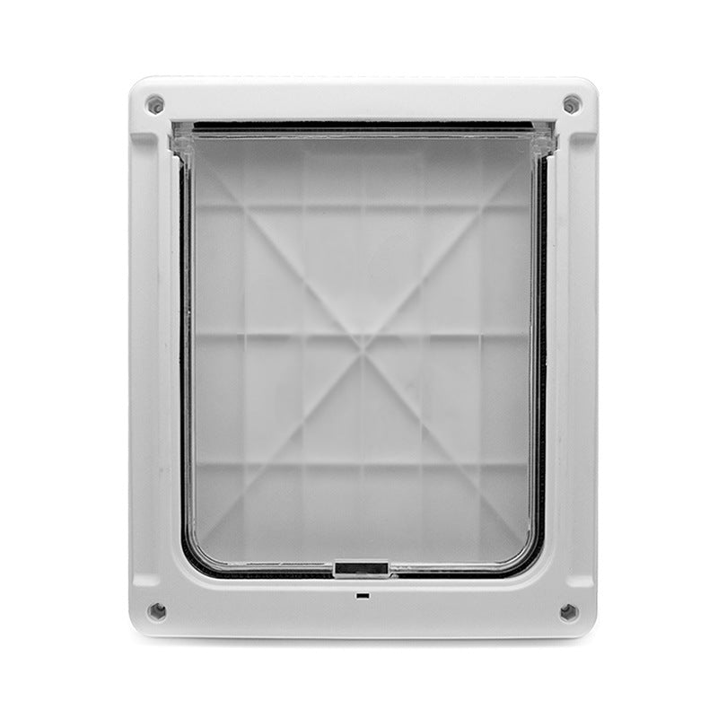 HKM-9468861 Dual-Sided Pet Door with Lockable Entry and Exit for Dogs