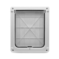 HKM-9468861 Dual-Sided Pet Door with Lockable Entry and Exit for Dogs