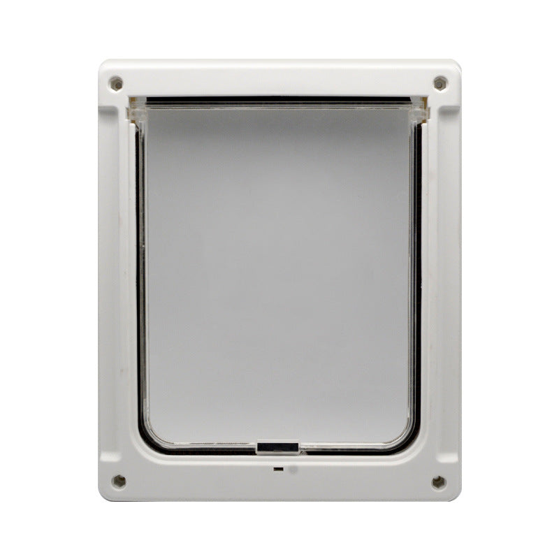HKM-9468861 Dual-Sided Pet Door with Lockable Entry and Exit for Dogs