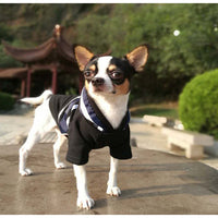HKM-9471549 Casual Black Cotton Sweater for Dogs - Autumn and Winter Wear
