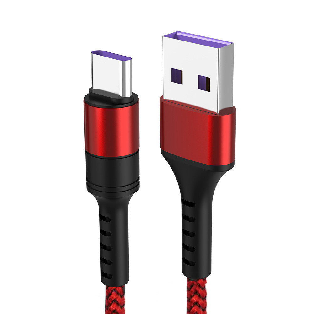 HKM-947155 Type-C Fast Charging Data Cable with 5A Current - 25cm Length, Single Head Connector