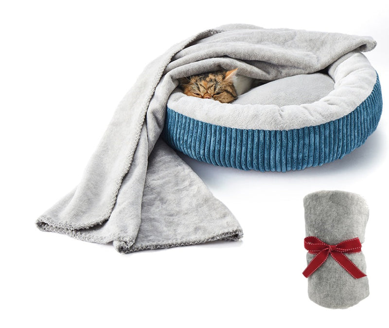 HKM-9471805 Cozy Deep Sleeping Dog Blanket - Warm and Soft Polyester, Large Size 70 CM x 100 CM
