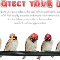 HKM-9472445 Adjustable Chicken Helmet with Sponge Lining - Protective Headwear for Small Pets and Birds