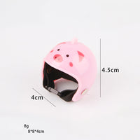 HKM-9472445 Adjustable Chicken Helmet with Sponge Lining - Protective Headwear for Small Pets and Birds