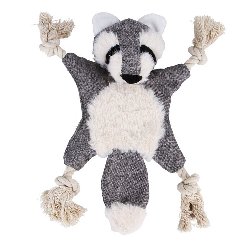 HKM-9472573 Durable Plush Dog and Cat Toys - Squeaky Animal Chew Toys for All Breeds