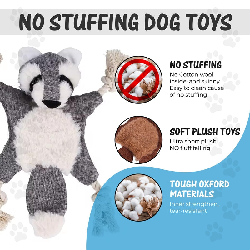 HKM-9472573 Durable Plush Dog and Cat Toys - Squeaky Animal Chew Toys for All Breeds