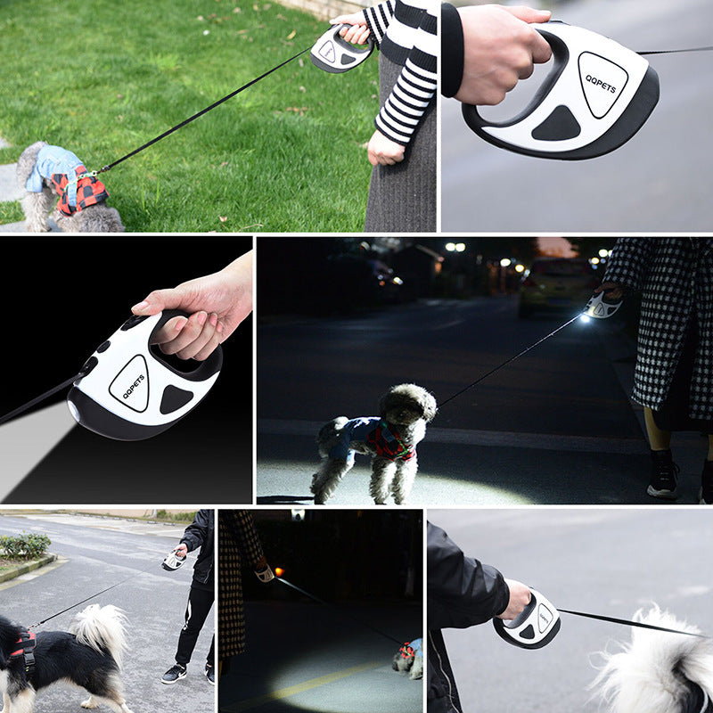 HKM-9474749 Retractable Large Dog Leash with Automatic Tension, 3m & 5m Options, Durable Nylon Handle