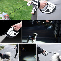 HKM-9474749 Retractable Large Dog Leash with Automatic Tension, 3m & 5m Options, Durable Nylon Handle