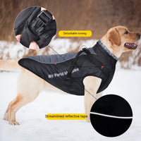HKM-9475389 Reflective Padded Coat for Pets - Waterproof Cotton in Various Colors and Sizes