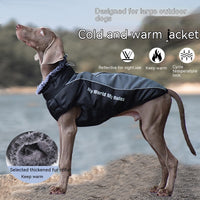 HKM-9475389 Reflective Padded Coat for Pets - Waterproof Cotton in Various Colors and Sizes