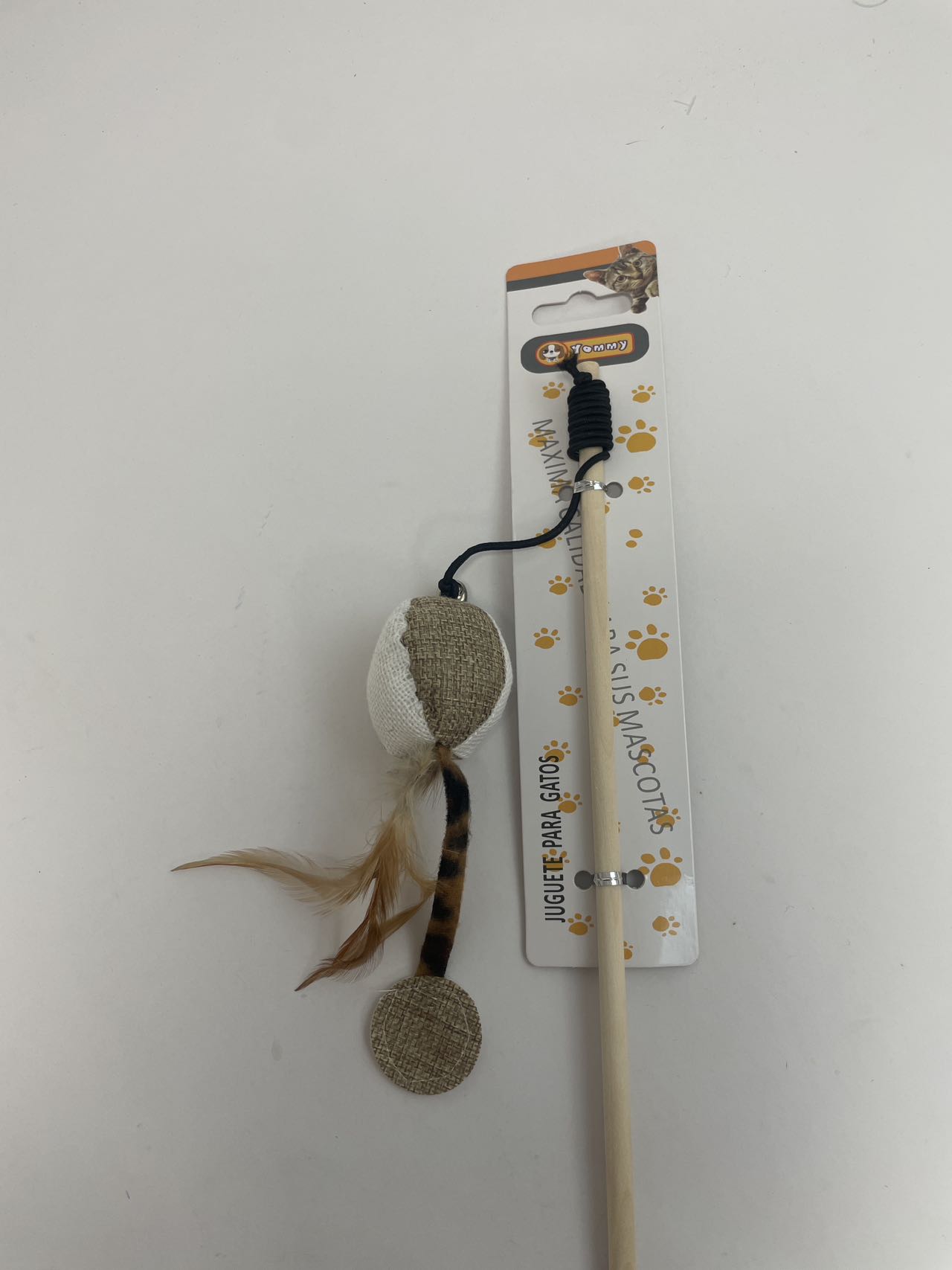 HKM-9475773 Feather Cat Teaser Toy with Small Ball for Interactive Play