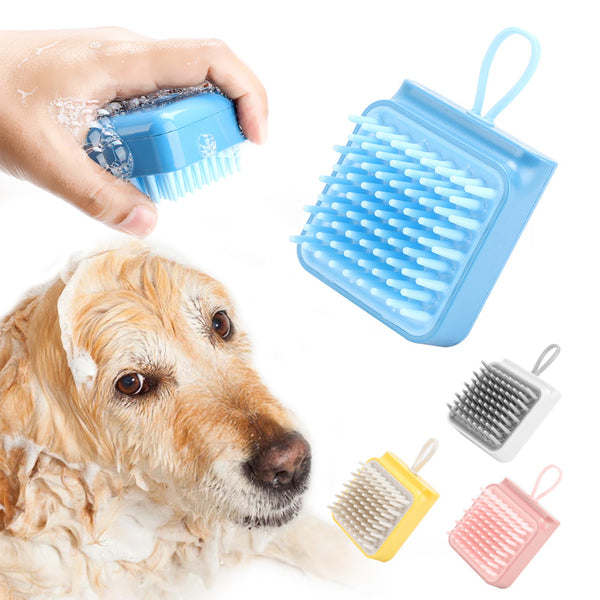 HKM-9476541 Multifunctional Pet Bath and Grooming Brush for Dogs and Cats - Massaging, Washing, and De-Shedding Comb