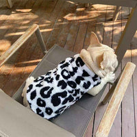 HKM-9477309 Thickened Cow Leopard Print Vest for Everyday Wear in Black and White