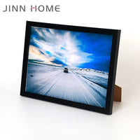HKM-947795 A4 Size Black MDF Photo Frame for Wall Hanging and Freestanding Display