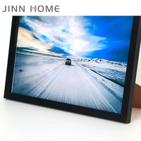 HKM-947795 A4 Size Black MDF Photo Frame for Wall Hanging and Freestanding Display