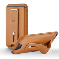 HKM-947795 Magnetic Card Holder Stand - Midnight Black & Sugar Brown Options Available