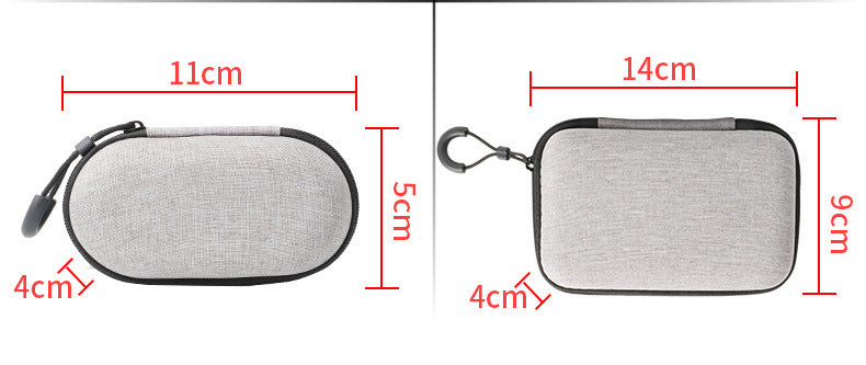 HKM-947987 Headphone Storage Bag for Bluetooth Headset - Oxford Cloth with EVA Protection