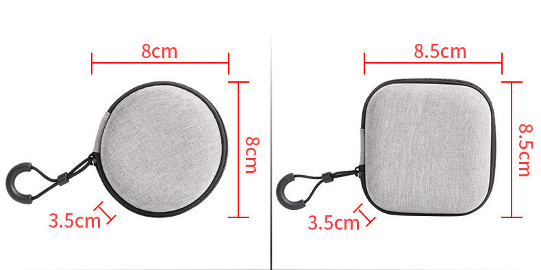 HKM-947987 Headphone Storage Bag for Bluetooth Headset - Oxford Cloth with EVA Protection