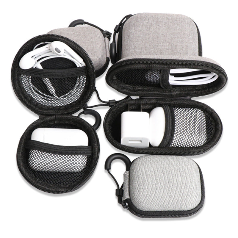 HKM-947987 Headphone Storage Bag for Bluetooth Headset - Oxford Cloth with EVA Protection