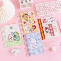 HKM-948051 A5 Cartoon Paper Cover Notebook for Primary School Stationery Supplies